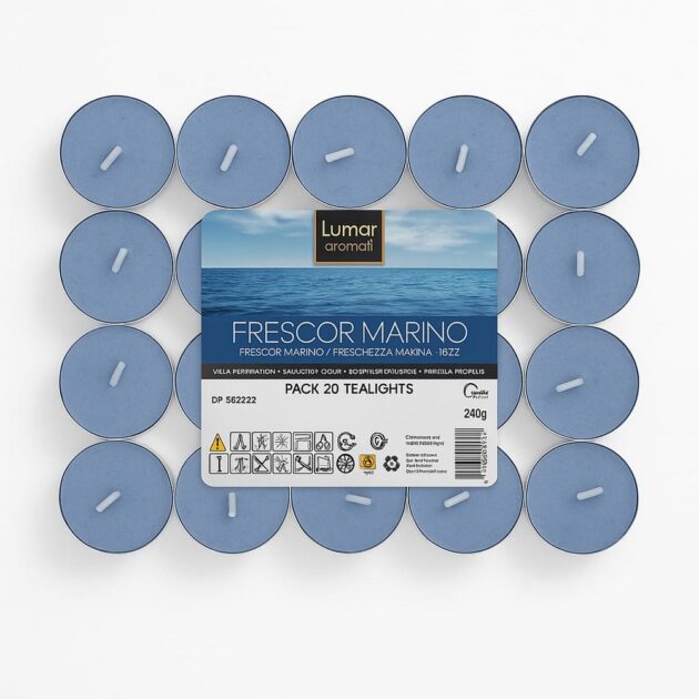 VELAS DE TÉ DE FRESCOR MARINO