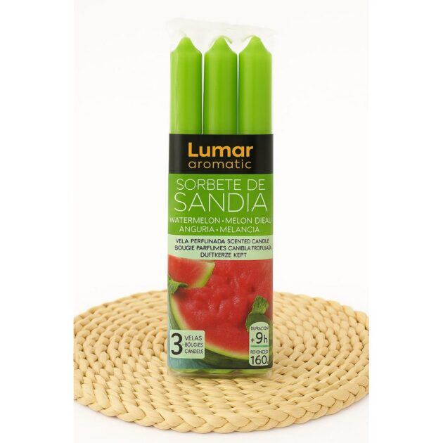 PACK DE 3 VELAS SORBETE DE SANDÍA